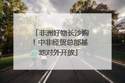 非洲好物长沙购！中非经贸总部基地对外开放