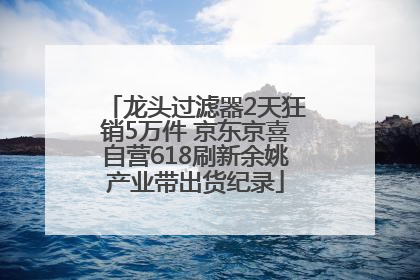 龙头过滤器2天狂销5万件 京东京喜自营618刷新余姚产业带出货纪录