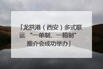 龙拱港（西安）多式联运 “一单制、一箱制” 推介会成功举办