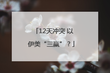 12天冲突 以伊美“三赢”？