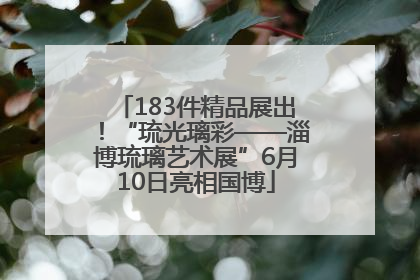 183件精品展出！“琉光璃彩——淄博琉璃艺术展”6月10日亮相国博