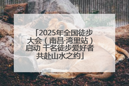2025年全国徒步大会（南昌·湾里站）启动 千名徒步爱好者共赴山水之约