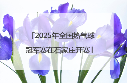 2025年全国热气球冠军赛在石家庄开赛