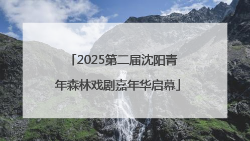 2025第二届沈阳青年森林戏剧嘉年华启幕