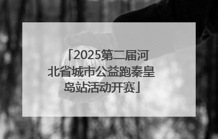 2025第二届河北省城市公益跑秦皇岛站活动开赛