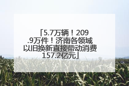 5.7万辆！209.9万件！济南各领域以旧换新直接带动消费157.2亿元